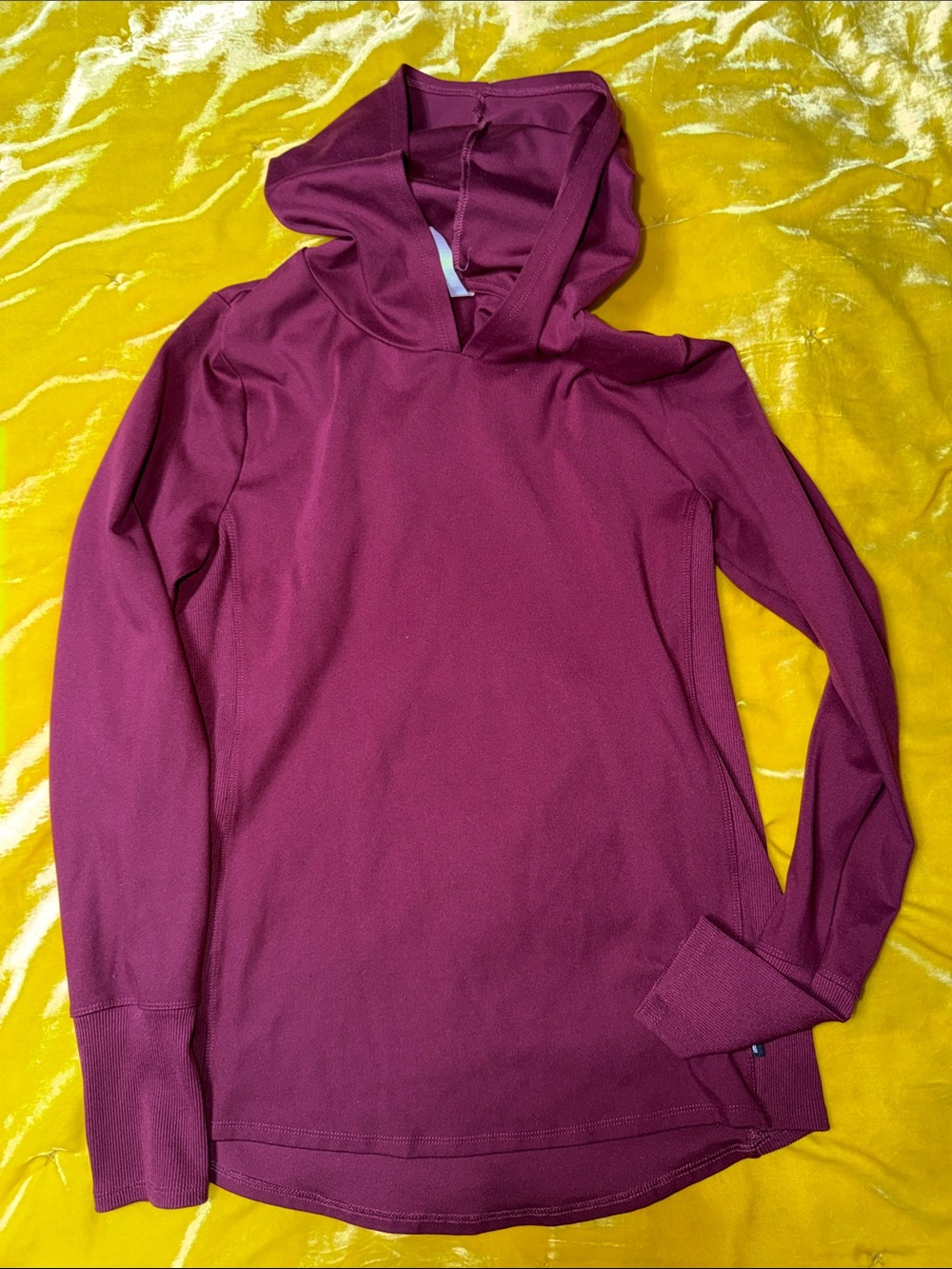 Women's Maroon Hooded athletic Pullover